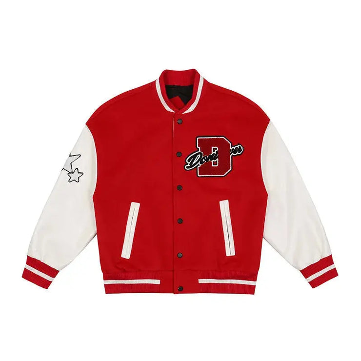 2022 New American Retro Letter Embroidered Jackets Coat Men Y2K Street Hip Hop Trend Baseball Uniform Couple Casual Loose Jacket