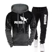 2023 Hot Sale Mens New Tracksuit Hoodies+Black Sweatpants High Quality Male Dialy Casual Sports Jogging Set Autumn WinterOutfits