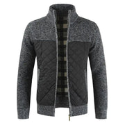 Men's Sweaters Jackets Autumn Winter Thick Warm Cardigan Thick Warm Faux Fur Wool Coats Casual Slim Zipper Knitwear Sweater coat