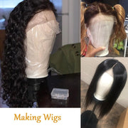 Alileader Training Mannequin Head Canvas Block Head Display Styling Mannequin Manikin Head Wig Stand Free Get T Needle Holder