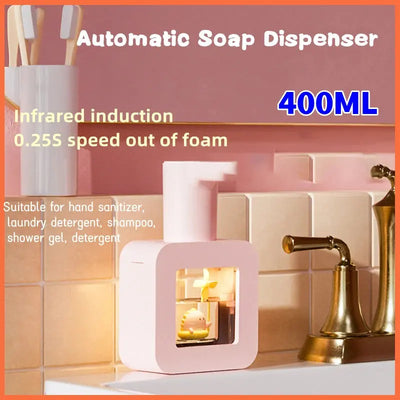 New Automatic Soap Dispenser Cute Pet Contact Free Hand Sanitizer USB Charging 400ml Liquid Dispensers Wash Handtizer Personal Alia's All & Any-Thing