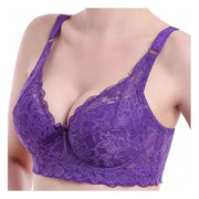 New Women Sexy Lace Bra for Women Embroidery 34 36 38 40 42 44 46 A B C D Cup Bras Push Up Deep V Brand cotton support Bra C3306