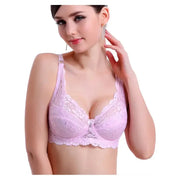 New Women Sexy Lace Bra for Women Embroidery 34 36 38 40 42 44 46 A B C D Cup Bras Push Up Deep V Brand cotton support Bra C3306