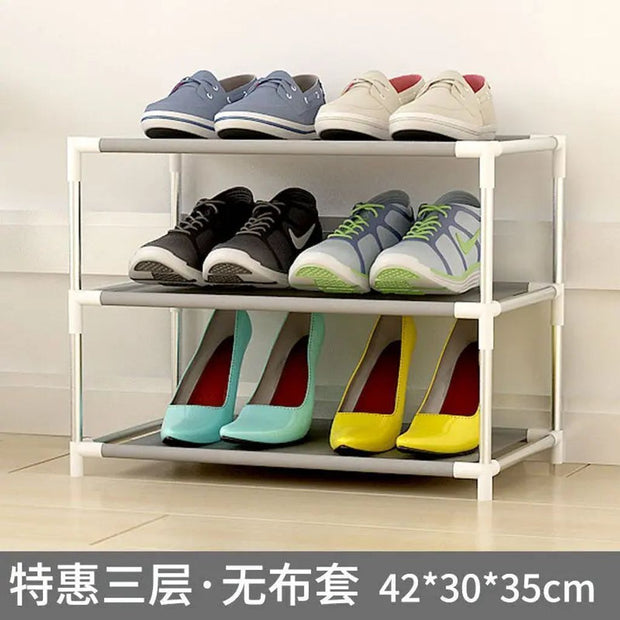 Simple Shoe Cabinet DIY Dust-proof Fabric Organizer Stand Holder Hallway Saving Space Shoe Shelf Home Furniture Storage Shoe Rack