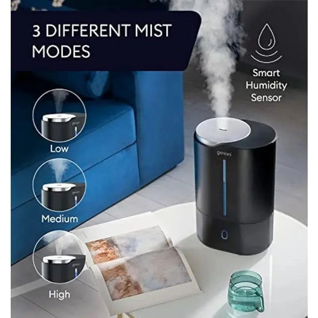 Top Fill Humidifier with Essential Oil Diffuser 6L for Home, Baby, Bedroom Large Room & Indoor Plants Cool Mist Ultrasonic Quiet