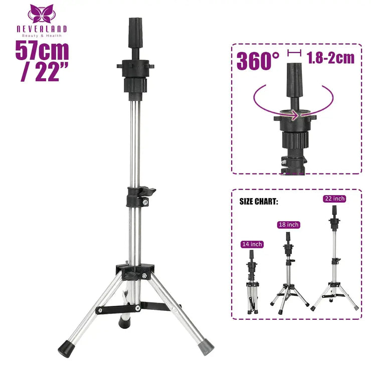 Training Head Kit Manikin head for Wigs Mannequin Head For Wig Making Stands Tripod Professional Styling Head Canvas Block