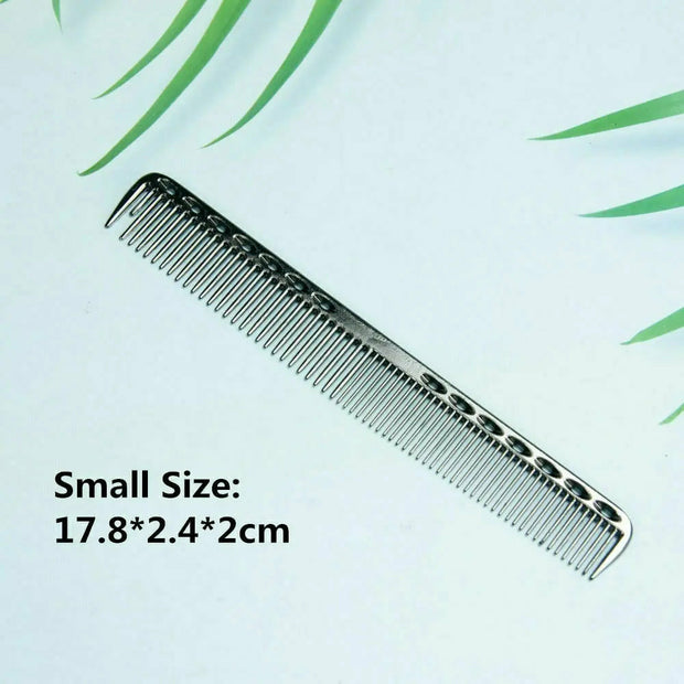 1pc Small Space Aluminum Hair Comb Professional Hairdressing Combs Salon Accessories