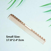 1pc Small Space Aluminum Hair Comb Professional Hairdressing Combs Salon Accessories