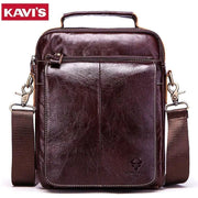 Casual Men Shoulder Bags Genuine Leather Crossbody Bag Large Capacity Male Messenger Bag Travel Business Sling Tote Quality