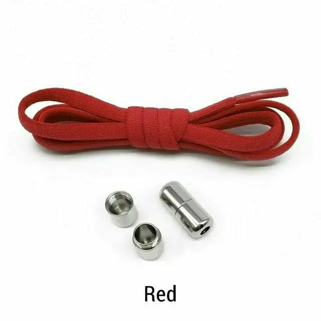 Elastic No Tie Shoelaces Semicircle Shoe Laces For Kids and Adult Sneakers Shoelace Quick Lazy Metal Lock Laces Shoe Strings