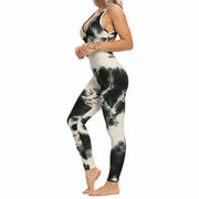Fashion Women Sport Suit sexy open back Yoga Set Fitness jumpsuit Tracksuit Gym Pants Sportswear
