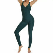 Fashion Women Sport Suit sexy open back Yoga Set Fitness jumpsuit Tracksuit Gym Pants Sportswear