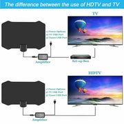 Mini Shield Shape HDTV Antenna 4K HD Indoor Digital TV Aerial Signal Amplifier