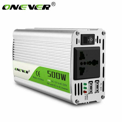 Onever 500W Inverter 12 V 220 V Voltage Transformer