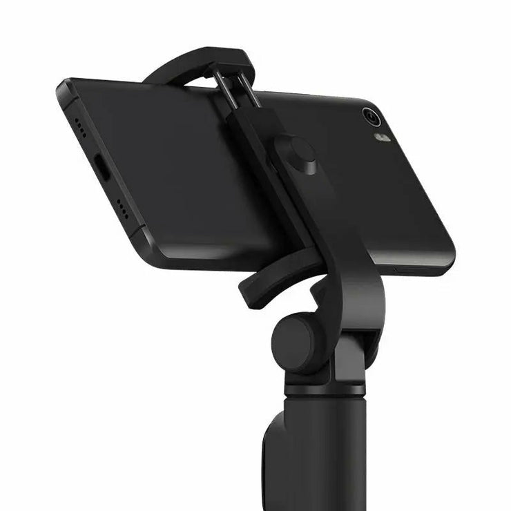 Original 2 in 1 bluetooth Mini Extendable Folding Tripod Selfie Stick For Mobile Phone (Black)