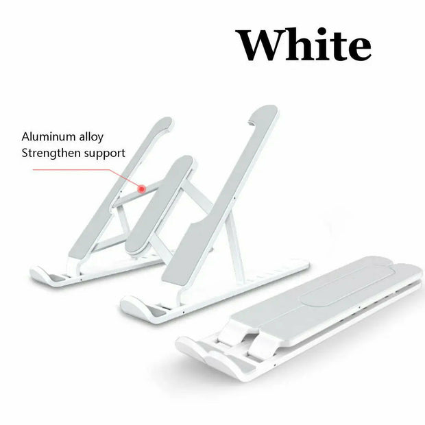 Portable Aluminum Foldable Height Adjustable Stand Heat Dissipation For Macbook Laptop Notebook 11.0 - 17.0 Inch