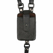 Yeahmart Man Leather Anti-Theft Safety Wallet Bag Travel Outdoor Hidden Underarm Holster Shoulder Phone Case Wallets Bags Black